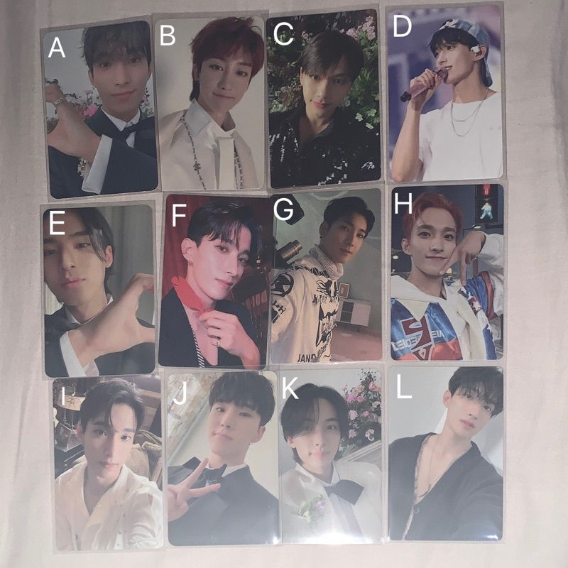 seventeen photocards dokyeom mingyu minghao jun wonwoo hoshi jeonghan pc carver fml hanabi soco juma