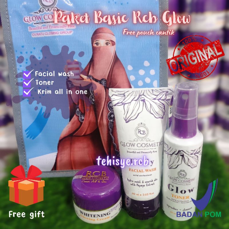 Terlaris...‼️(COD) Paket Rcb Glow Cosmetic | Paket Krim Booster Rcb Glow Bpom | Skincare Busui Bumil