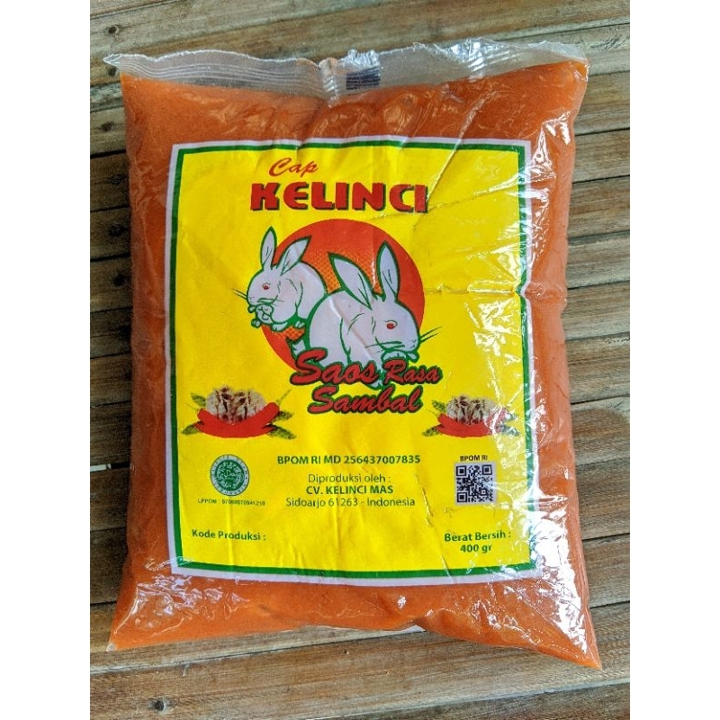 

Saos Rasa Sambal Cap Kelinci 400gram | Saos Bantal