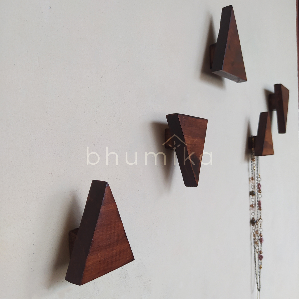 Wooden Hook Kapstok kayu Gantungan Cantolan kayu