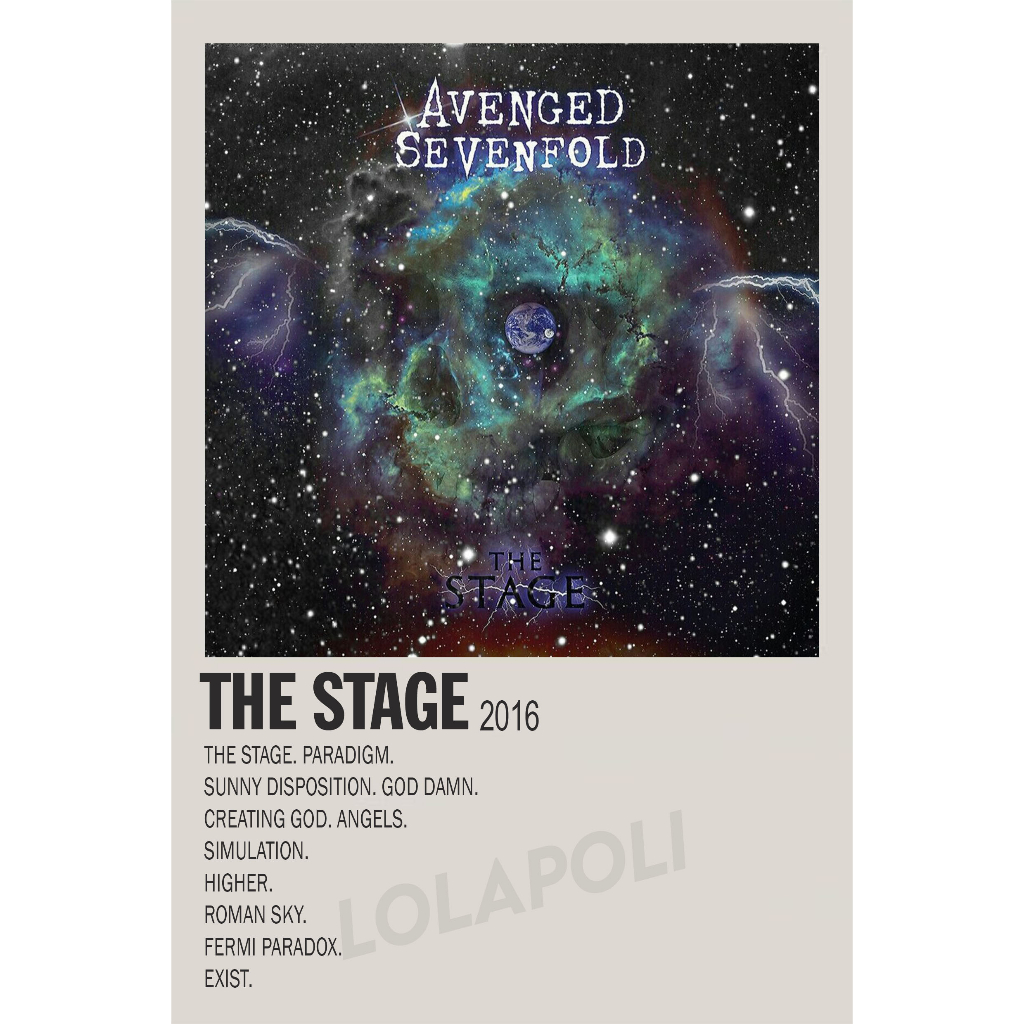 Poster Cover Album The Stage - Avenged Sevenfold