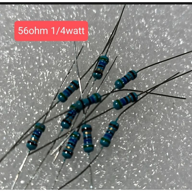 10PCS RESISTOR 1/4 WATT 56 OHM RESISTOR 56OHM SEPEREMPAT WATT 0.25WATT 56 OHM