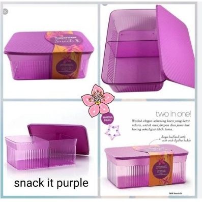 Toples Snack It Tupperware Ungu