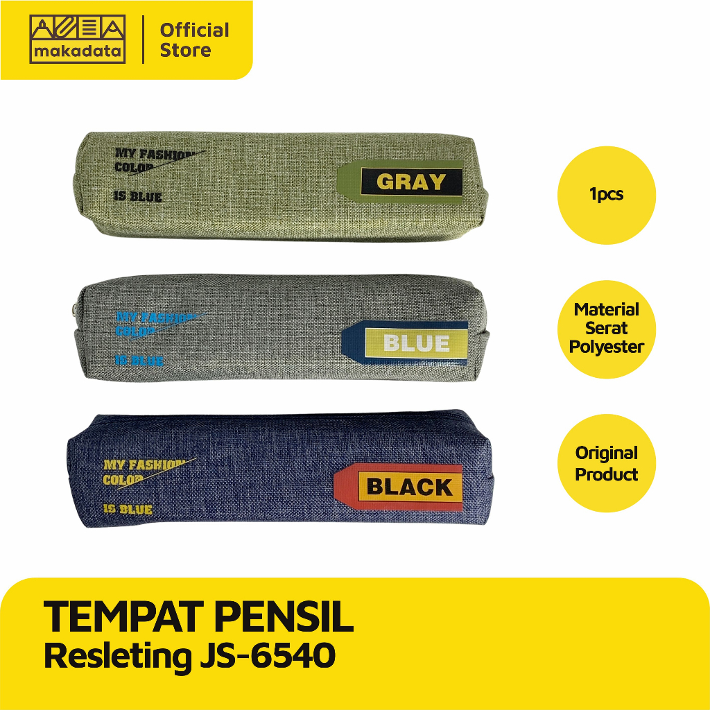 

PENCIL CASE / TEMPAT PENSIL KAIN 6540 (1 PCS) MURAH