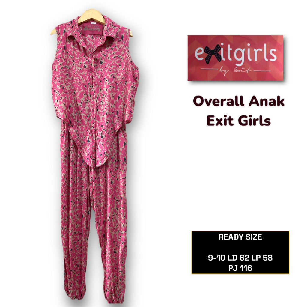 OVERALL ANAK EXIT GIRLS ORIGINAL BRANDED FULL TAG