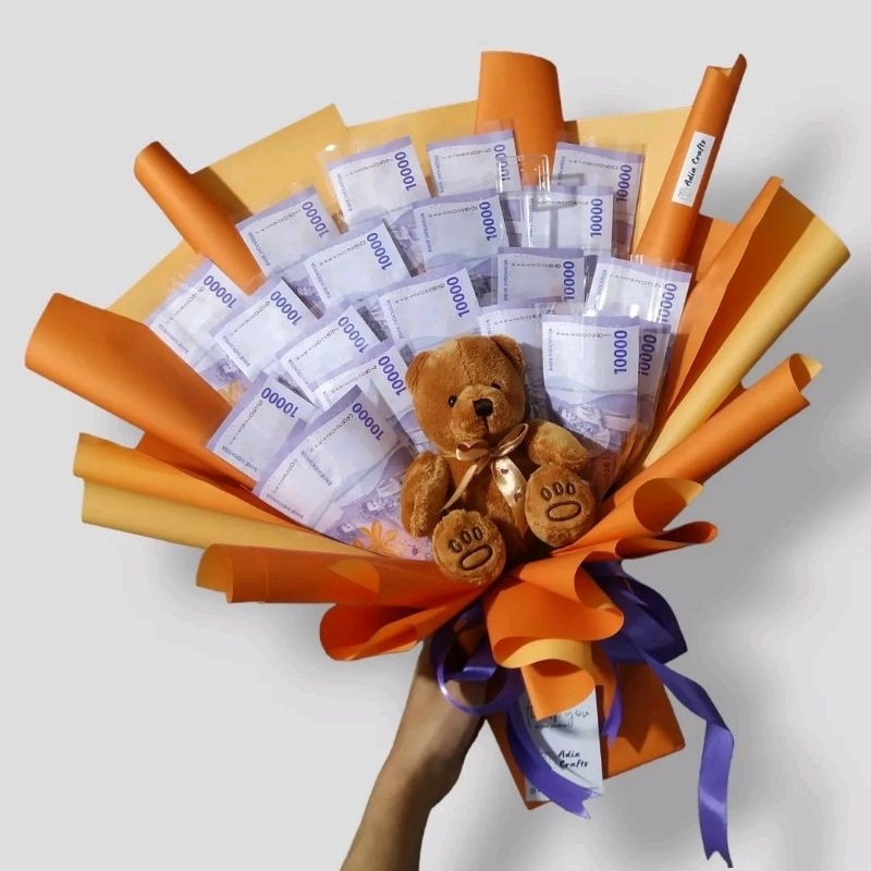 Money Bouquet / Buket Uang /  Bunga Palsu / Bouquet Anniversary / Buket Ulang Tahun / Artificial