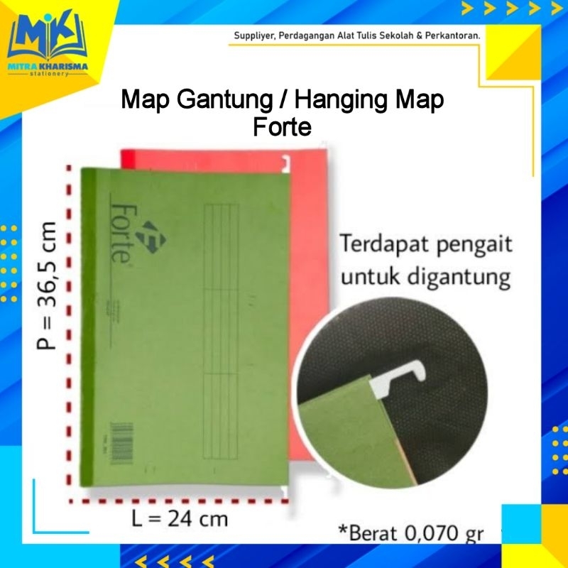 

/ Hanging Map / Suspension File Merk Forte (5 Pcs) Kualitas Bagus Harga Lebih Murah