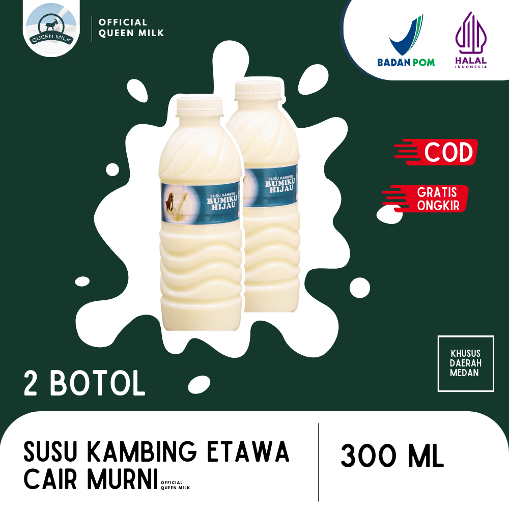 Susu Kambing Etawa Murni Cair Medan #2 Botol - Distributor Susu Medan