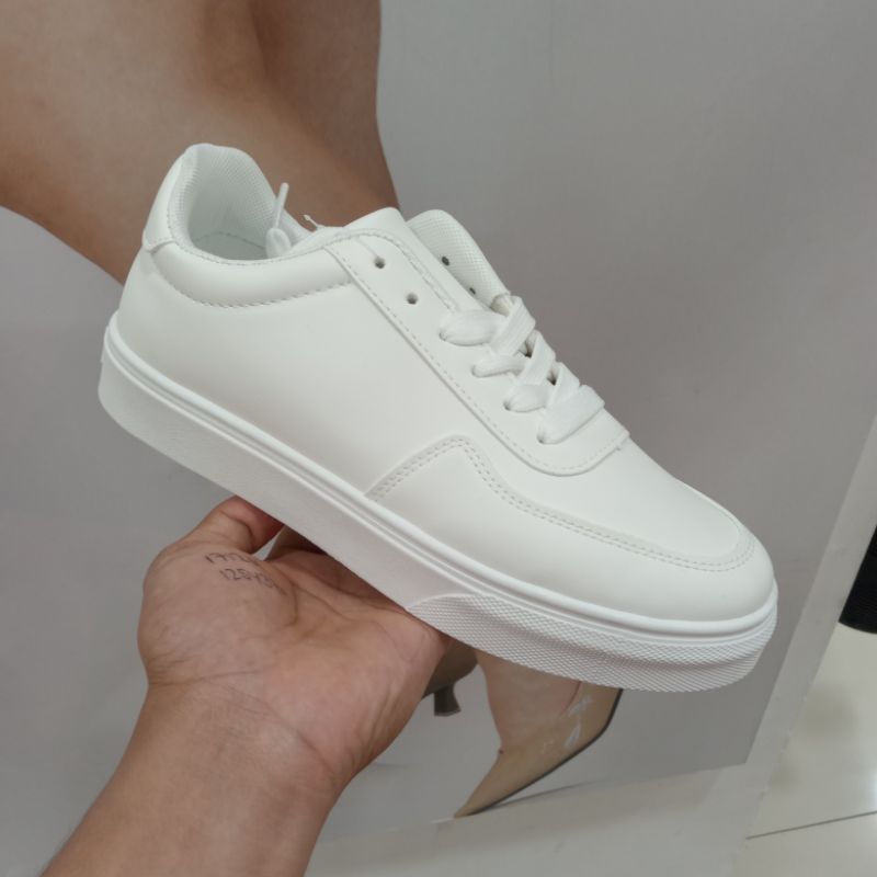NEVADA SEPATU KETS | SEPATU SNEAKERS HITAM DAN PUTIH POLOS | ORIGINAL