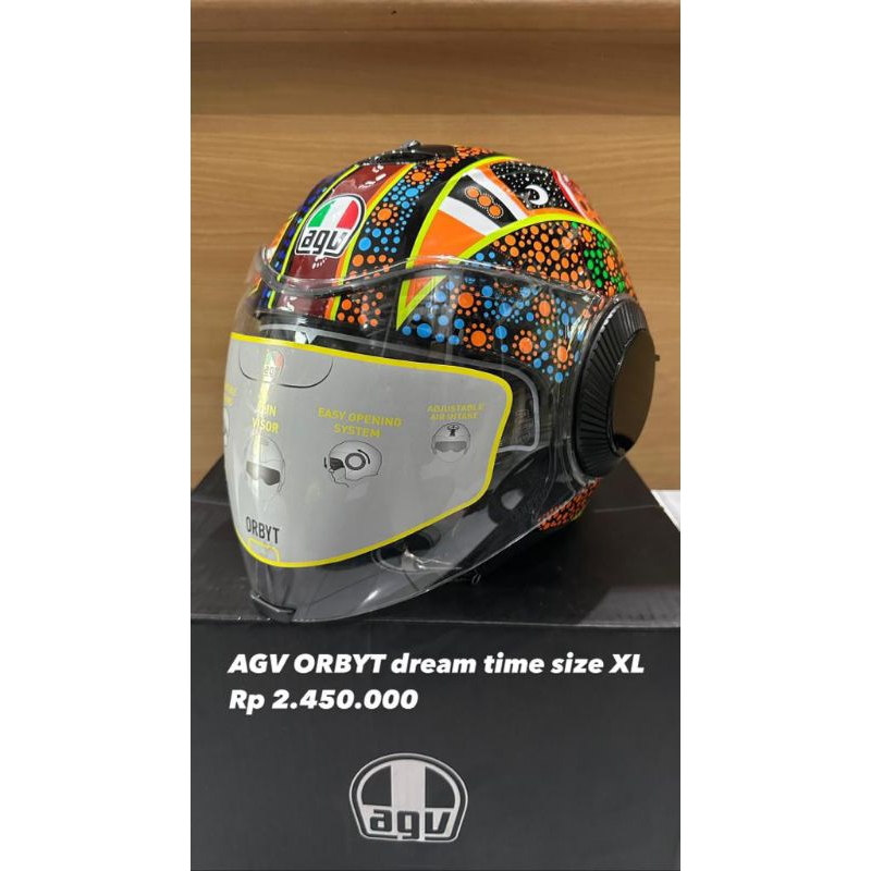 HELM HALF FACE AGV ORBYT DREAM TIME ORIGINAL