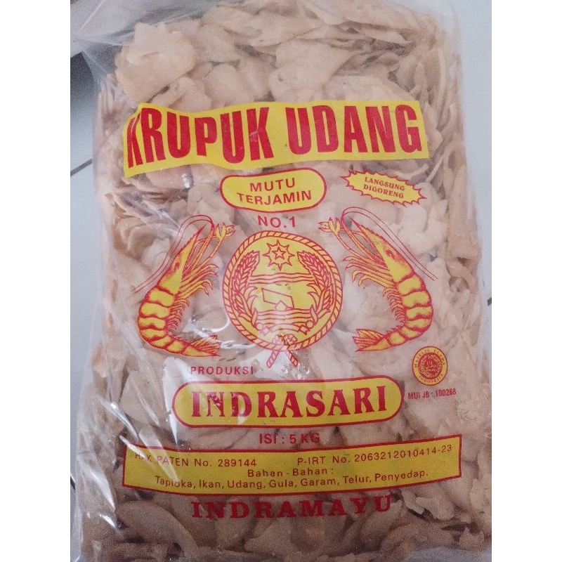 

KRUPUK UDANG INDRASARI SIRIAN 5KG