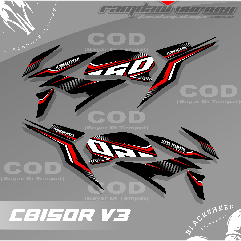 STRIPING CB150R V3 - STIKER CB150R STREETFIRE - STRIPING CB150R V3