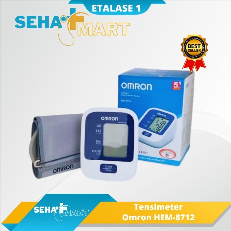Tensimeter 8712 Tensi Digital Alat Ukur Tekanan Darah Omron Original Murah Garansi Kuat