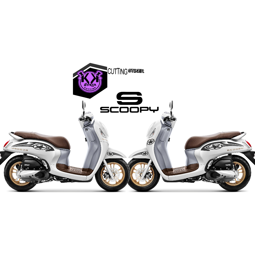 SC.281/STICKER CUTTING/STICKER CUTTING/STRIPING SCOOPY SIMPEL/STIKER CATING MOTOR/STIKER BODY SCOOPY
