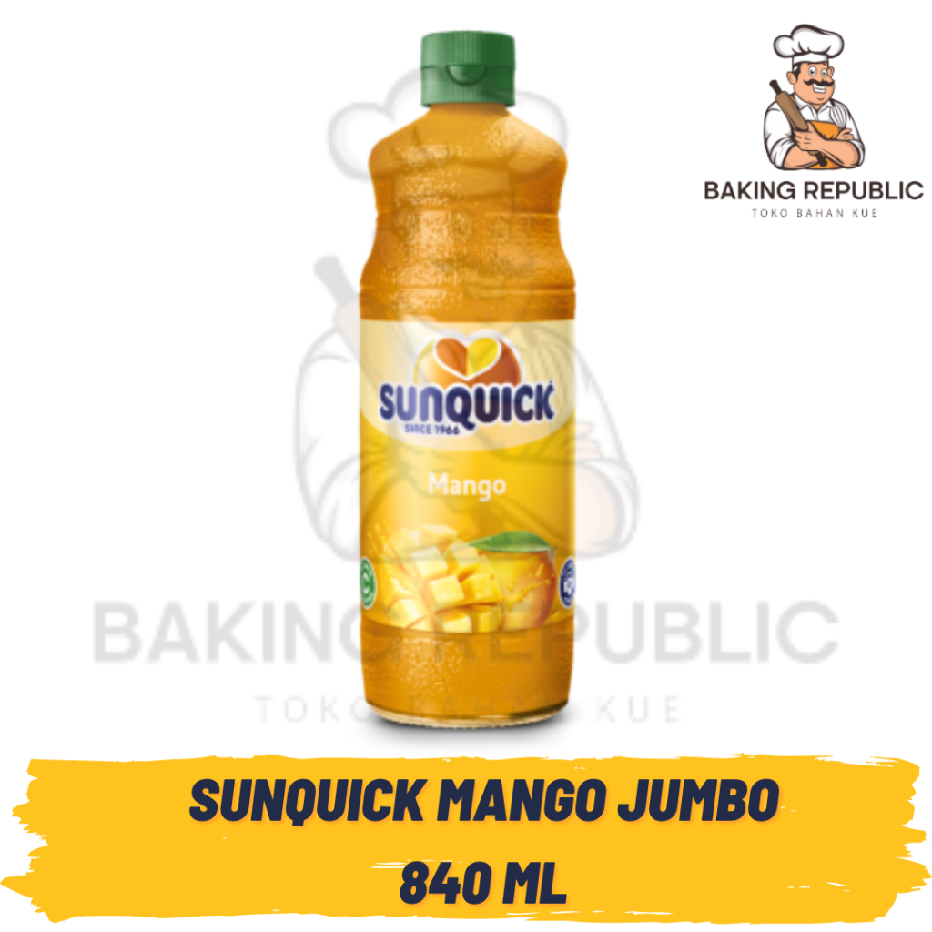 

SUNQUICK MANGO JUMBO | 840 ML | SIRUP SUNQUICK MANGGA | KEMASAN BOTOL KACA