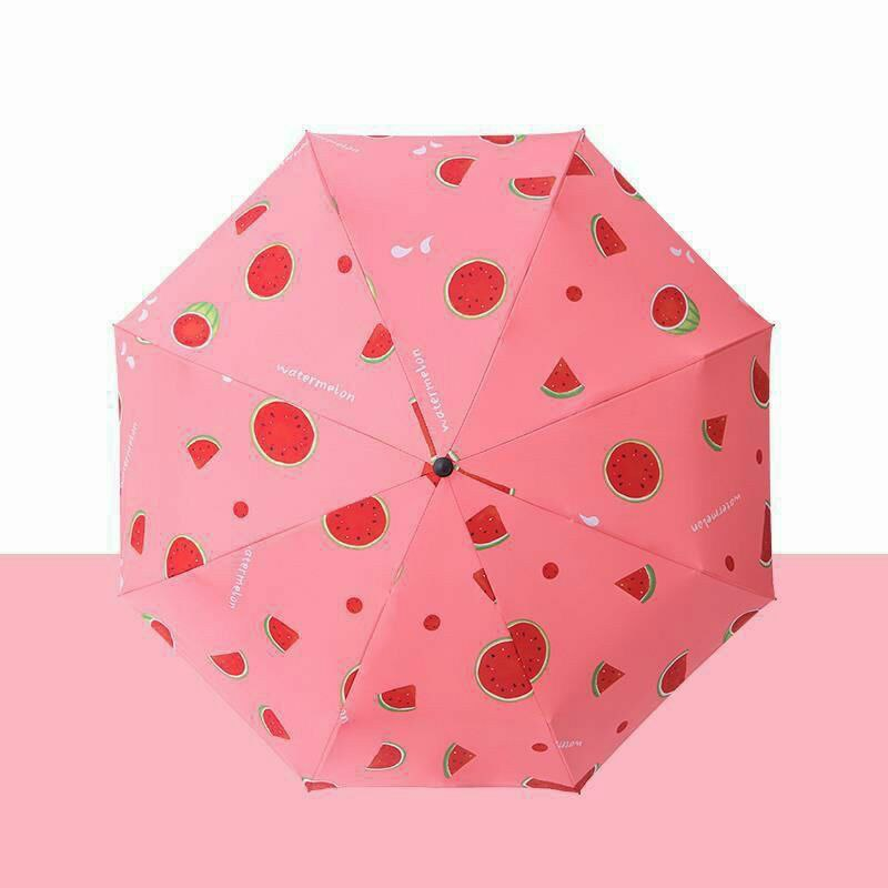 Payung UV Otomatis Motif Buah-Buahan