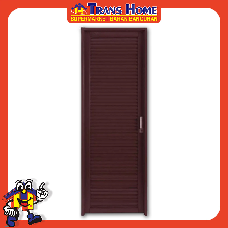 Pintu Kamar Mandi Wadja Publik Door Coklat Bukaan Kanan Dan Kiri (WADJA)