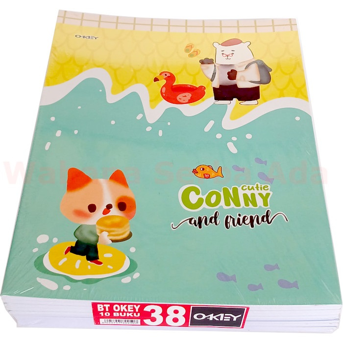 

Buku Tulis Okey 1 pack 38 Lembar (10 Buku)