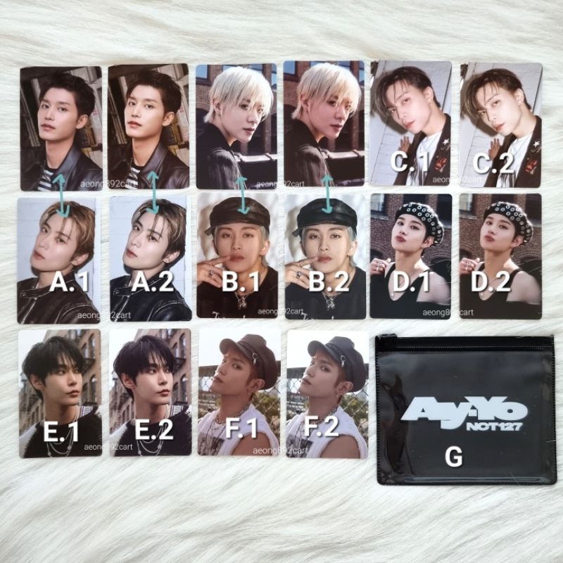 NCT 127 Ay-yo Sticker Pack Mark Jaehyun Johnny Doyoung Taeyong Jungwoo Taeil Yuta pc
