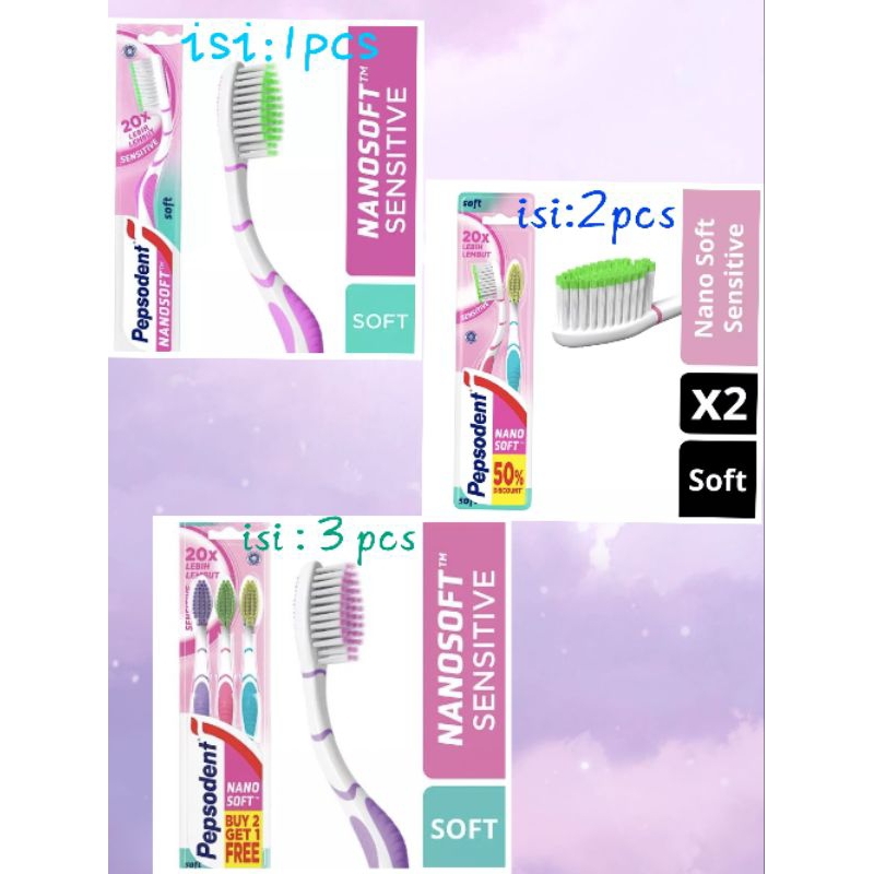 PEPSODENT NANO SOFT SENSITIVE SIKAT GIGI