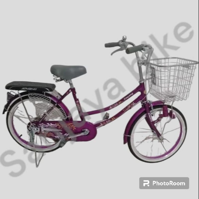 Sepeda Mini Keranjang Besi Dewasa 20 24 JIEYANG GG 01A City Bike CTB 2001A 2401A