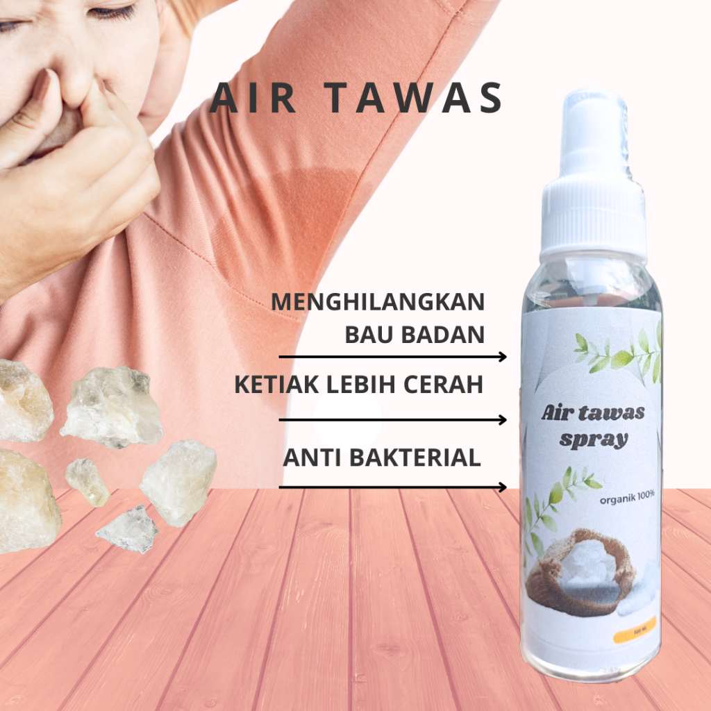 SSS Tawas cair deodorant spray 100 ML penghilang bau ketiak dan badan / deodorant ketiak/tawas spray