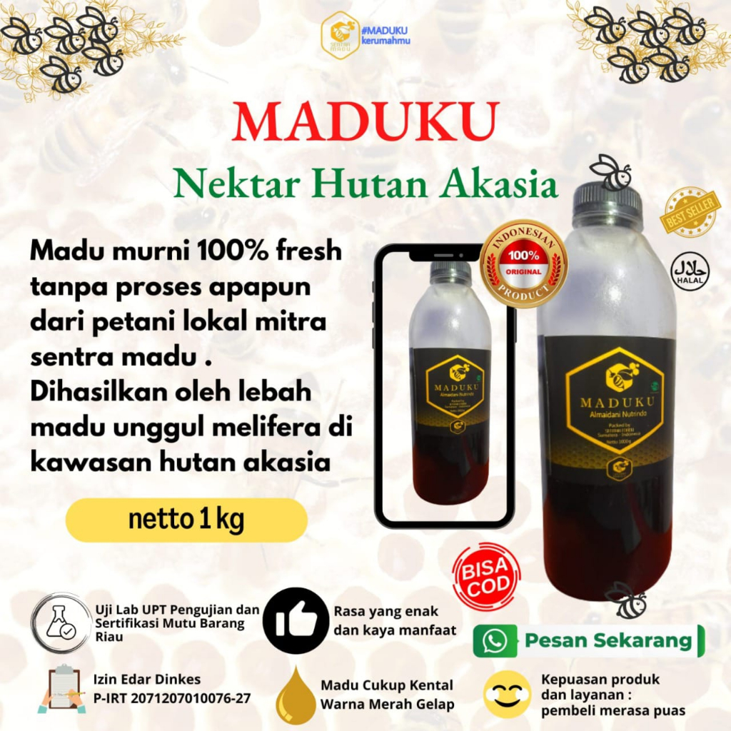 

Maduku Madu Akasia 1 Kg