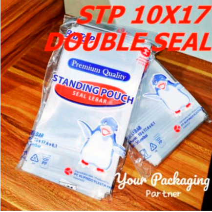 REVA - Standing Pouch 10x17 STP Double Seal / Kemasan Plastik Berdiri Klip Tebal Isi 50 Pcs By Klipi