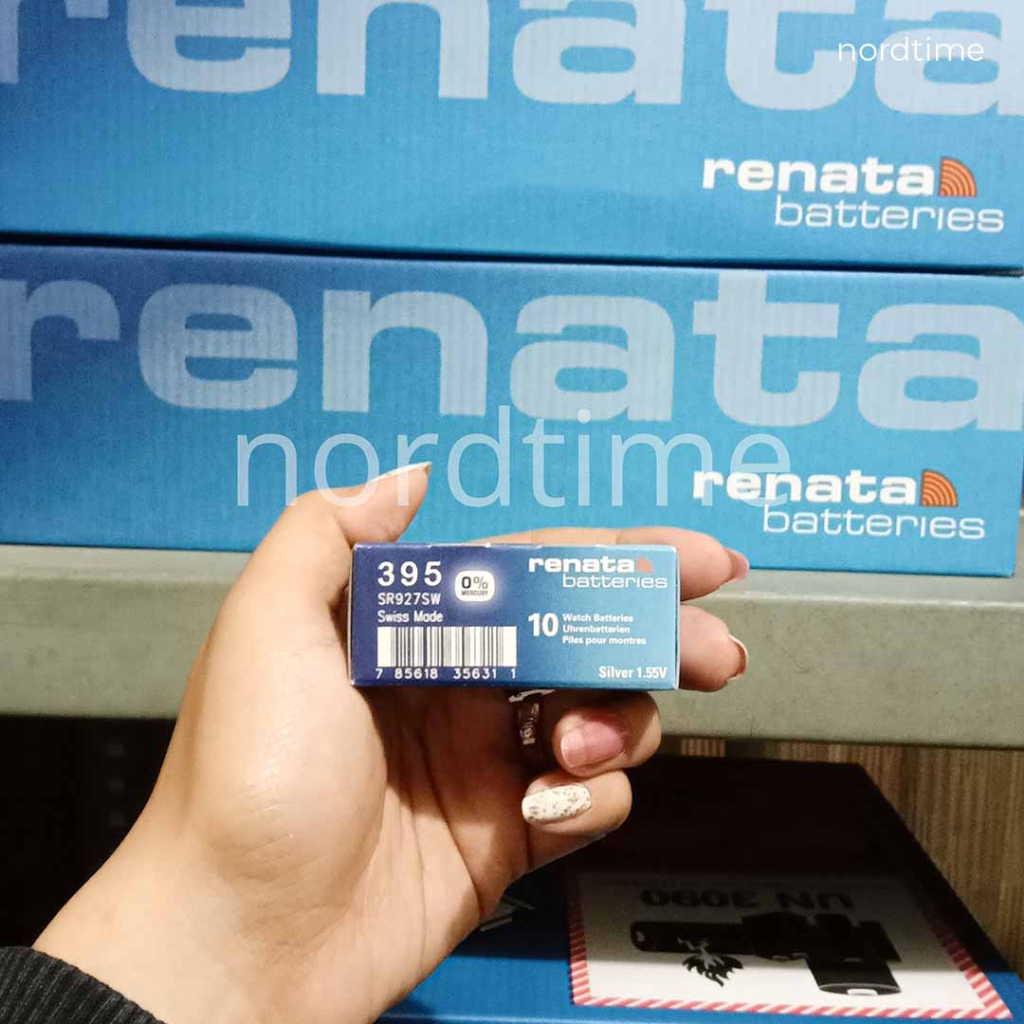 Renata SR927SW / 395 / SR 927 SW Original Baterai Renata Kancing Batre Battery Batrai Jam Tangan Mic