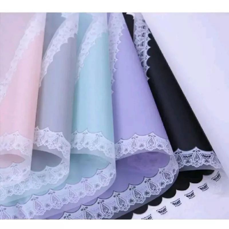 

Kertas Cellophane Renda Mewah| New Renda Flower Wrapping Paper