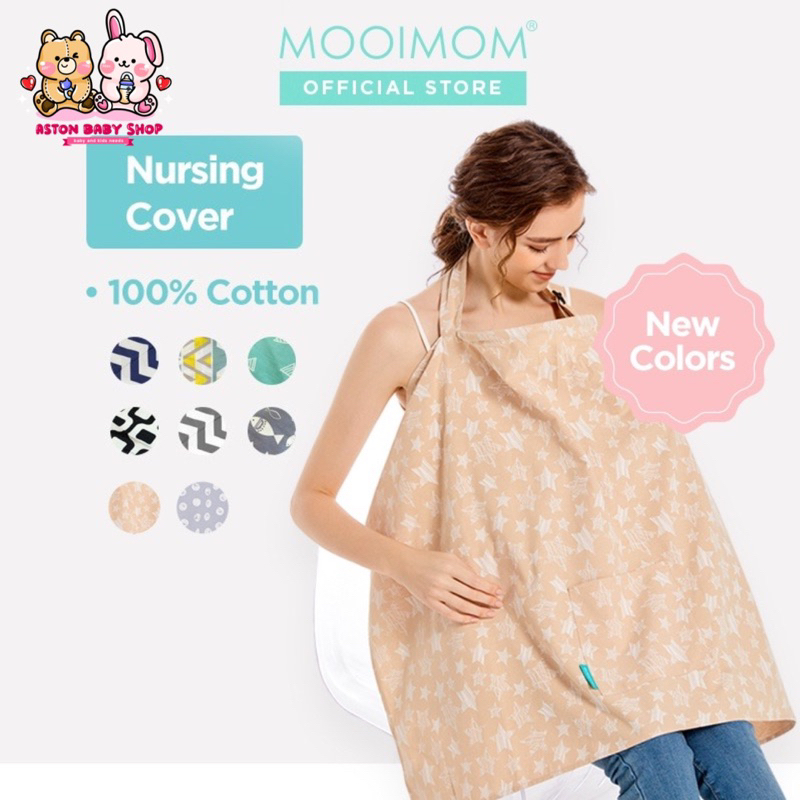 MOOIMOM Breastfeeding Nursing Cover Apron Menyusui