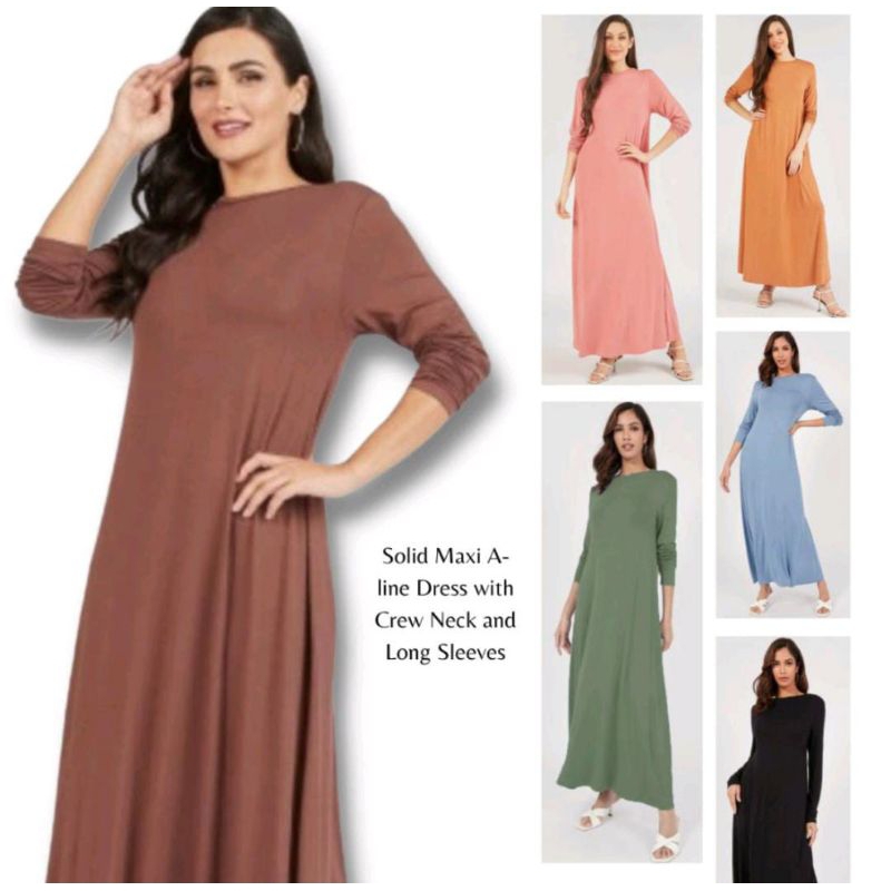 SPLASH SOLID MAXY DRESS