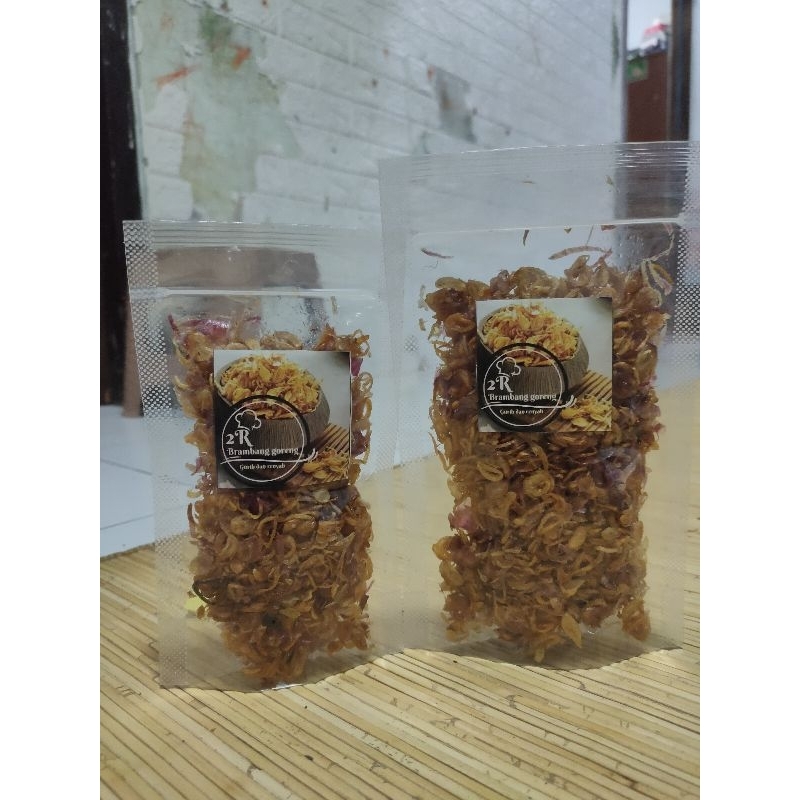 

2R Brambang Goreng Murni Renyah - Gurih - Lezat Kemasan Pouch