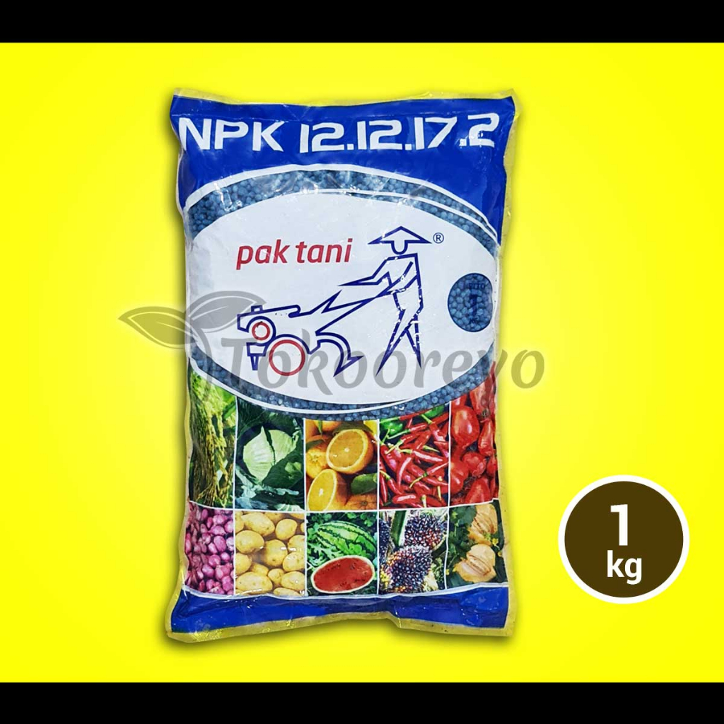 Pupuk Pak Tani Npk 12 12 17 2 Isi 1 Kg Kemasan Pabrik