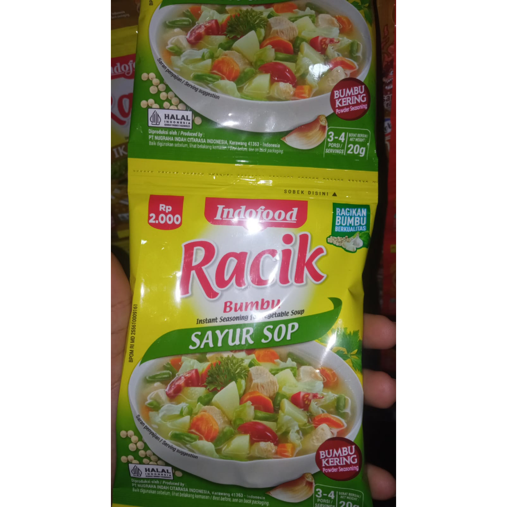 

Bumbu Racik Sayur Sop Sachet (Bumbu Kering) 20g