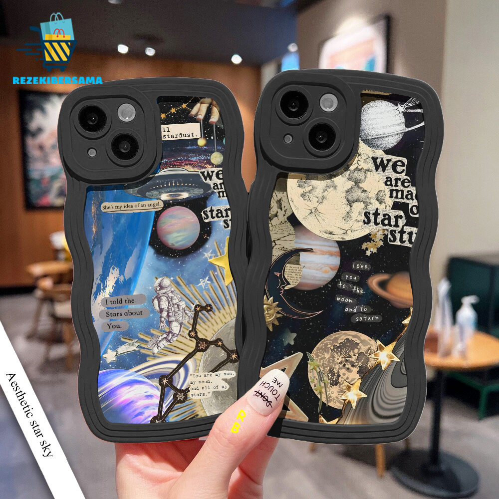 SOFTCASE GELOMBANG HITAM CUSTOM UNTUK A02S A03S A04E A23 A20S A1K A3S A5S A8 A9 2020 Y15 Y15S Y17 Y2