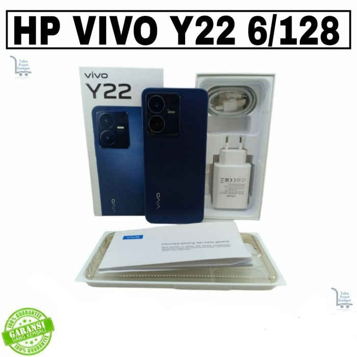 HP VIVO Y22 6/128 6GB 128GB RAM 6 128 GARANSI AKTIF TUKARTAMBAH SECOND