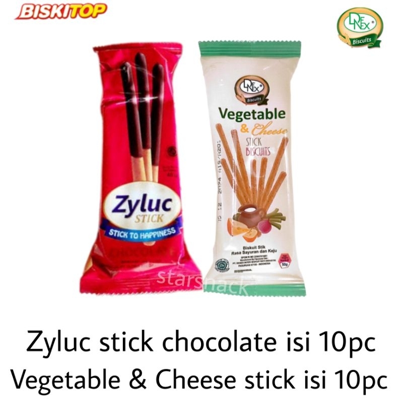 

Zyluc Stick Coklat De Nex Vegetable isi 10pc / pak