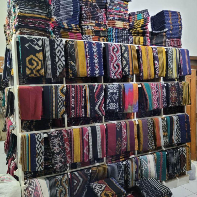 (FLASH SALE) Kain Tenun Blanket Etnik Troso Jepara fashion pakaian wanita Motif Rote Jepara Sumba NT