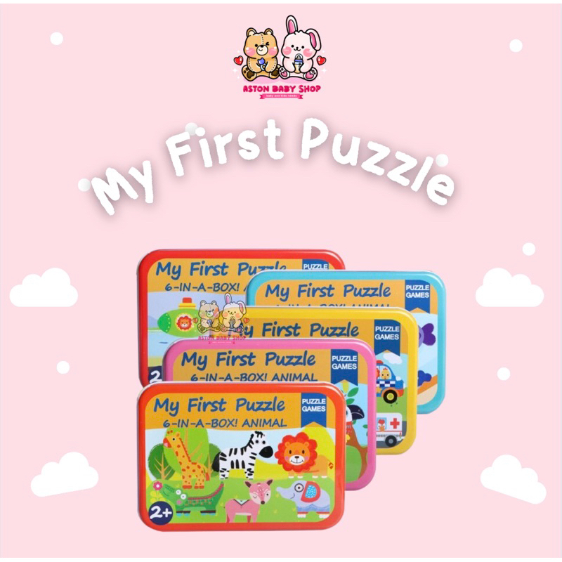 Mainan Puzzle 6in1 Puzzle Kayu Mainan Edukatif