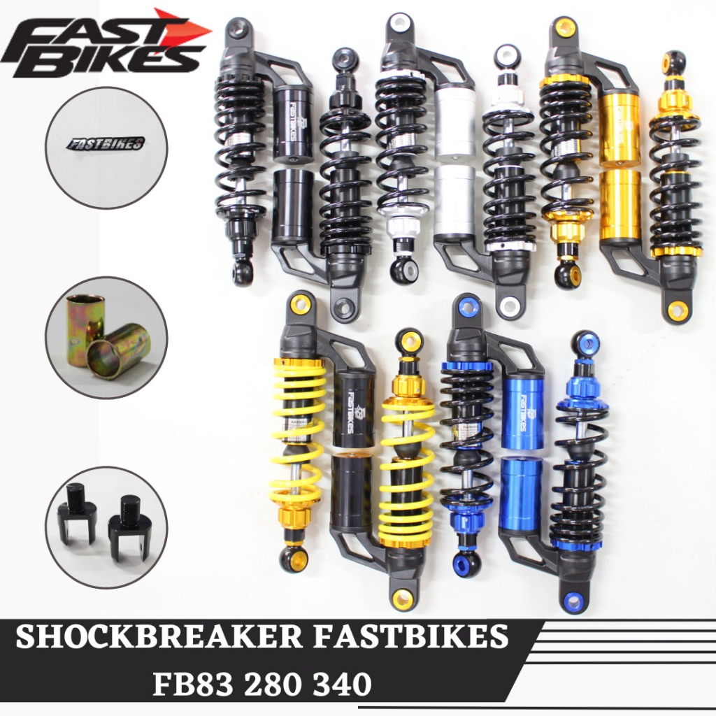 Shockbreaker Fast Bikes Shock Tabung Atas Shock Belakang Universal Matic Bebek Uk 280 340