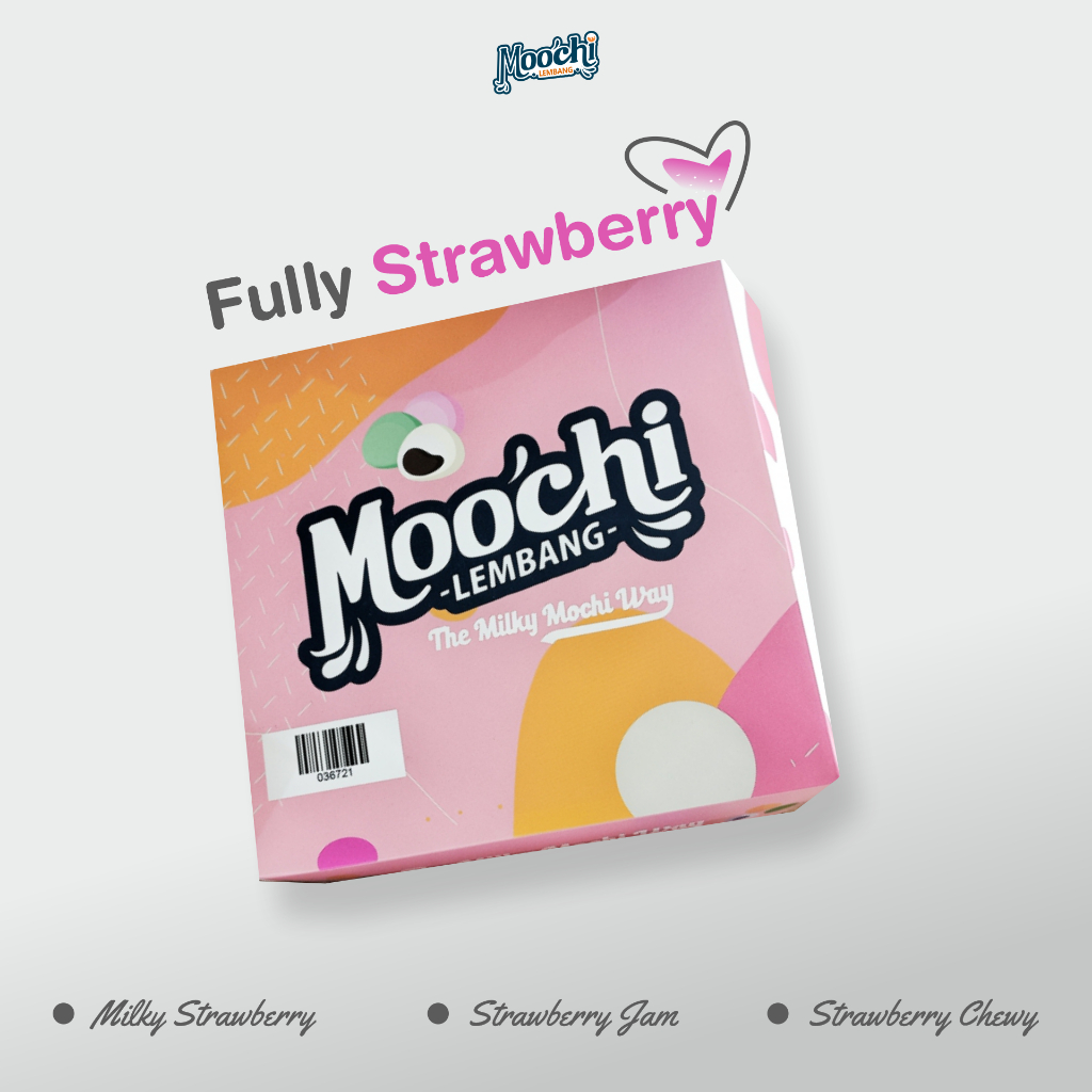 

MOCHI STRAWBERRY LEMBANG Jajanan Khas Lembang Bandung Oleh-Oleh - Cemilan - Makanan Mochi Milky