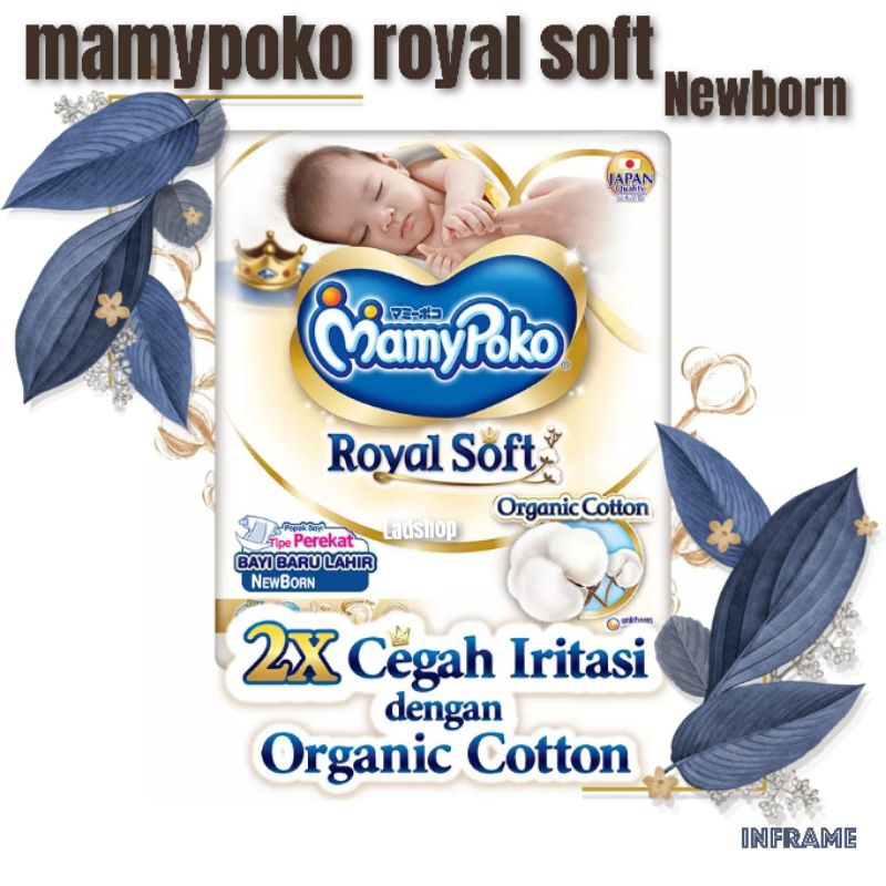 MAMYPOKO ROYAL SOFT NEWBORN PEREKAT NB30,NB52,NB62,NB84MAMYPOKO ROYAL SOFT BAYI BARU LAHIR