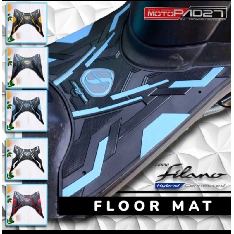 Karpet Grand Filano V2 pijakan kaki grand filano bahan karet tebal premium biru