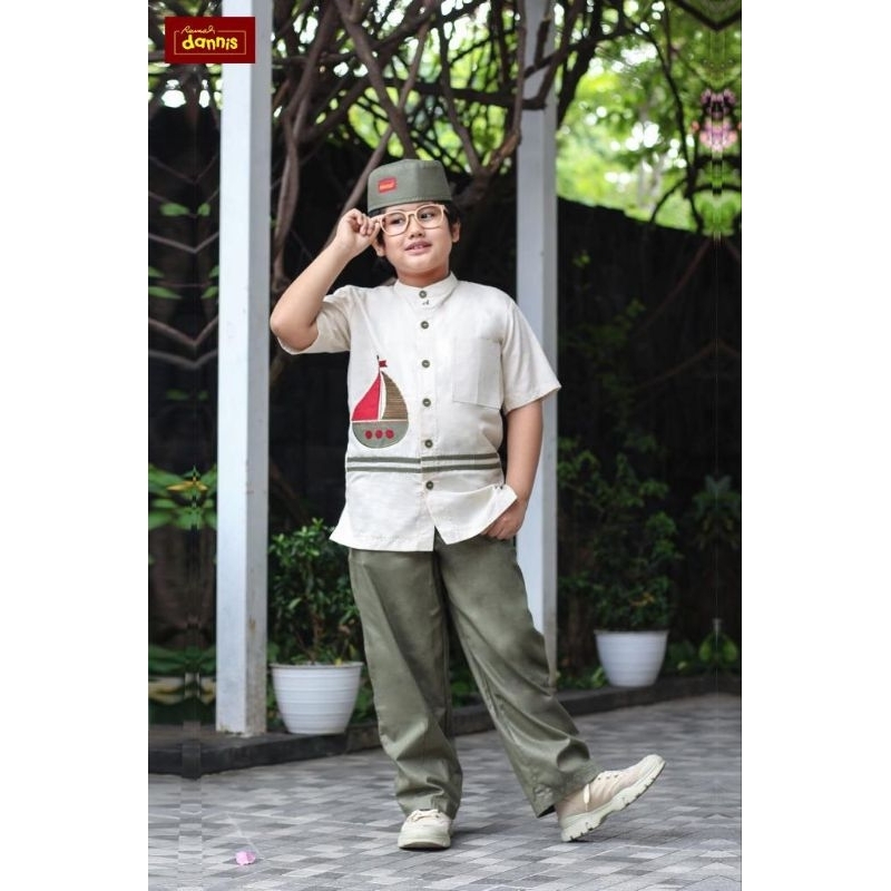 koko dannis 2023 busana anak laki dannis kapal lengan pendek