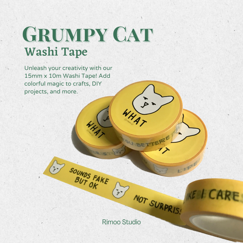 

Grumpy Cat Washi Tape