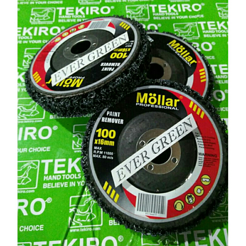 Polisher Paint Remover 4" in (100 mm) Mollar - Alat Kupas Cat/Dempul/Karat kendarann Mobil Motor (ma