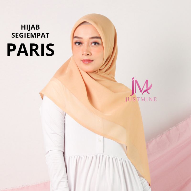 Kerudung Paris Polos Varisha / Jilbab Segiempat Paris