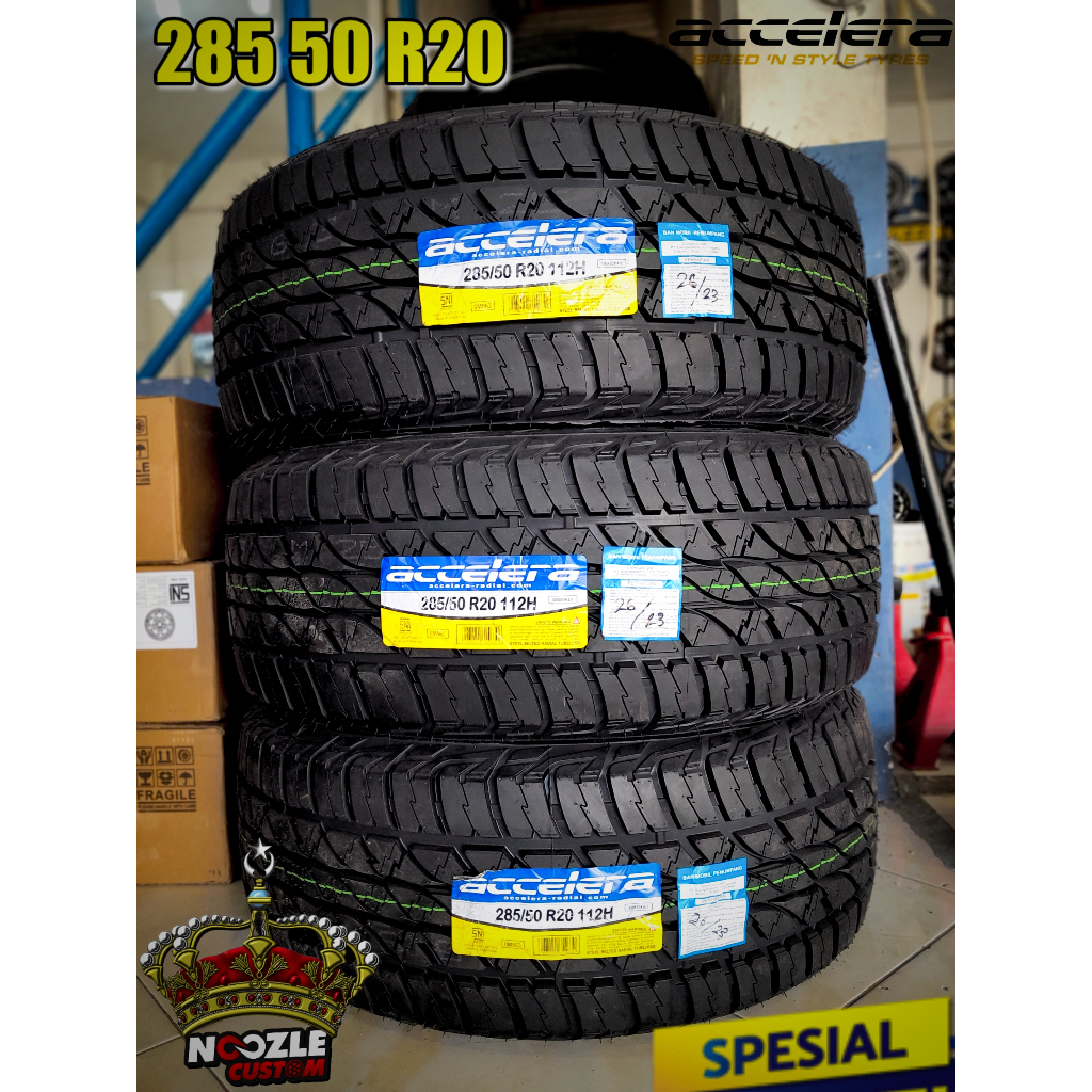 BAN MOBIL RING 20 OMIKRON AT 285 50 R20 BAN LUAR LOKAL R20 ACCELERA