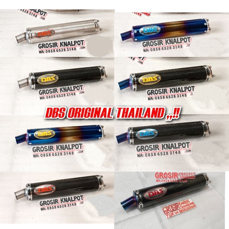 Silincer knalpot DBS & HBY ORIGINAL THAILAND Carbon Kevlar Asli ujung Titanium Blue Ninja R RR SS ZX